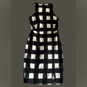 Black and White Sheath Dress